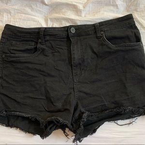 black denim kut shorts